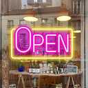 Neon Sign OPEN 16x7.5