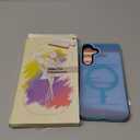 for Samsung Galaxy S25 FE Case, Matte Magnetic Phone Case with 1 Screen Protector, Support for Magsafe, Translucent Frosted Shockproof Protective Cover for Samsung Galaxy S25 FE, Light Blue