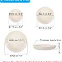 PATIKIL Plant Saucer Tray, 3 Pack 7/9/12 Inch Plastic Round Plant Saucer Flower Planter Drip Tray for Indoors Outdoors Patio Balcony, Beige