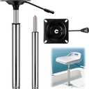 1.77" Boat Seat Pedestal Adjustable Height Posts Plug-in Power Pedestals with Integral Seat Mount Available in 21.5 to 29.5 Inches/ 12.4 to 18.1 Inches
