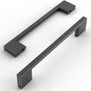 Amerdeco 10 Pack Oil Rubbed Bronze Cabinet Pulls 5 Inch(128MM) Hole Centers Kitchen Cabinet Handles Cabinet Hardware Kitchen Handles for Cabinets Cupboard Handles Drawer Pulls ZH0060