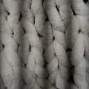 Admitrack Chunky Knit Blanket Throw, 100% Hand Knit Chenille Throw Blanket for Sofa & Home Decor, Soft and Cozy Knitted Throw Blankets (Ivory40"x50")