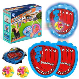 LED Toss and Catch Ball Set, Toddler Baseball Glove, Camping Beach Pool Toys For Kids, Outside Backyard Family Games, Sports & Outdoor Play Toys for 3 4-8 8-12 Year Old Boys Girls Birthday Gifts