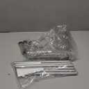 3 Tier Floor Standing Corner Shower Caddy Organizer Shelf with Hooks, Bathroom Shelves Stand Rack, Silver