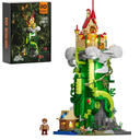 FUNWHOLE Lighting Building Bricks Set - Jack and The Beanstalk Construction Building Model Set 1248 PCS for Teen and Adults with LED Lighting Kit