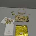 16th Birthday Decorations for Girls Gold with Sweet 16 Sash and Tiara, Cake Topper and Candles, Number Balloons, Sweet 16 Party Decoration Gifts