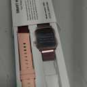 Smart Watches for Women, 1.83'' HD Fitness Tracker with Answer/Make Calls, Heart Rate/Sleep/SpO2 Monitor, 120+ Sport Modes, IP68 Waterproof, Compatible iPhone/Samsung/Android (Rose Gold)