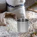 PRETYZOOM Stainless Steel Rice Measuring Cup 1 Cup 8.45 Oz Kitchen Scoop for Rice Cooker and Cooking Ingredients