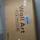 Extra Large Framed Vertical Tree Ring Wall Art for Living Room, Vintage Rustic Colorful Wood Stump Canvas Artwork for Walls, Nature Farmhouse Modern Wall Decor for Bedroom Hallway Office, 30x60 Inch