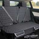 Dog Car Seat Covers for Tesla Model 3,100% Waterproof Back Seat Cover for Cars Armrest Compatible Nonslip Car Rear Seat Protector for Dogs & Kids, Easy Clean Tesla Model 3 Accessories