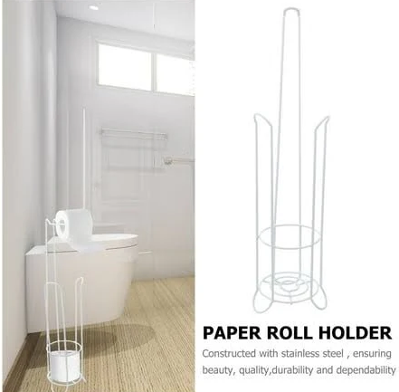 Stainless Steel Toilet Paper Roll Holder Creative Tissue Paper Stand for Bathroom and Stylish Design for Home Use