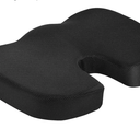 Amazon Basics Comfortable Seat Cushion for Office Chairs, Enhanced Memory Foam, Black