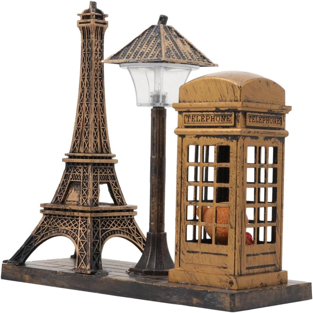 Vintage Eiffel Tower Street Lamp Night Light - Decor Figurine for Desktop, Home, Office, Party, and Outdoor Pathway Decorations Vintage Eiffel Tower Street Lamp Night Light - Decor Figurine for Desktop, Home, Office, Party, and Outdoor Pathway Decorations