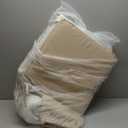 Favoyard Outdoor Seat Cushion Set 22 x 24 Inch Waterproof & Fade Resistant Patio Furniture Cushions with Removable Cover Deep Seat & Back Cushion with Handle and Adjustable Straps for Chair Sofa Couch (Beige)