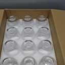 Stemless Wine Glasses Set of 12, 15 Ounce Smooth Rim Standard Wine Glass Tumbler for Red, White Wine, Dishwasher Safe