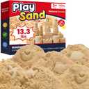 FURWEY 13.3lbs Play Sand, Natural Brown Sensory Sand,Suitable for Children to Shaping, Squeezing and MoldingWithout Molds