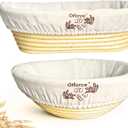 Banneton Sourdough Proofing Basket Kit,10"Round & 11"Oval Proofing Basket with Liners & Covers,Bread Baking Supplies for Home or Professional Sourdough Bakers Baking Tool