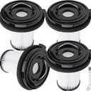 4 Pack Cleanview XR Filter Replacement for Bissell Cleanview Cleanview XR Pet 300W & XR 200W Powerlifter Turbo Cordless Stick Vacuum Cleaner 3789 3789U 3789X 3797 3797V 3797W, Replace #1638010