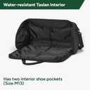 Halfday Convertible 2-in-1 Garment Duffel Weekender Bag 45L: Wrinkle-Free Travel (Hanging Suit Compartment, Shoe Pockets, Trolley Sleeve), Durable & Water-Resistant Carry-on, Shadow