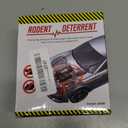 BORHOOD Ultrasonic Rodent Repellent, 2 Pack Plug-in Mouse Rat Pest Bat Squirrels Repellent for Car with Battery Powered Under Hood, Keep Mice Out of Cars Engines, Indoor, Garage, Storage Room-Black