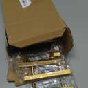 Estmoon 45 Pack Brushed Brass Cabinet Pulls 3 Inch Cabinet Handles Gold Drawer Pulls Modern Square Cabinet Knobs Gold Hardware Handles for Cabinets and Drawers, 5" Total Length