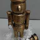 Mimorou 2 Pcs Nutcracker Candlestick Holder 10 Inch Christmas Candle Holder Vintage Nutcracker Soldier Decorations Retro Candlestick for Christmas Tabletop Centerpiece