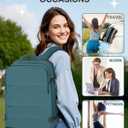 coofay Travel Backpack For Women Men Airline Approved Carry On Backpack Flight Approved Waterproof Sports Luggage Backpack Casual Daypack Small Hiking Backpack, Peacock Blue, Medium