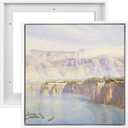 Canvas Frame, 2 Pack Square Floating Frame for 10x10 Oil Paintings, Stretched Canvas Pictures Prints, Home Office Living Room Wall Decor (White)