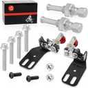 Front Left & Right Armor Suicide Door Slam Latch Kit Red For Polaris RZR 570 800 900 P081291