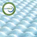ZINUS Swirl Gel Cooling Memory Foam Mattress Topper, Cooling Airflow Design, CertiPUR-US Certified (1.5 in, Twin)