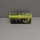 Glintoper 4 Pack Solar Christmas Figurine Lights, Outdoor Lighted Decorative Santa Claus, Snowman, Xmas Tree & Reindeer with Garden Stakes, Warm White LED Lighting Yard Stake for Path Lawn Patio Decor