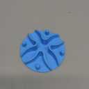 Slow Feeder Dog Bowls Insert, Silicone Slow Feeder Bowl with Strong Suction Cups Perfect for Stainless Steel Glass Ceramic Dog Bowls (Blue, Small Size) (Small(3.9in))