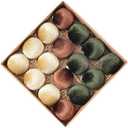 Velvet Ornaments for Christmas Tree 16 Pack 3.15" Velvet Christmas Ball Set, Luxurious Holiday Tree Ornaments for Home Decor, Coffee Dark Green