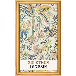 GULETHUN 16x28 Frame, Transitional Modern Design Picture Frames, Rustic Poster Frame for Home Decor, Gold Vintage Photo Frame, Horizontal or Vertical Display, Choose Size & Color