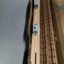 UNISHADES Cordless Bamboo Roman Shades for Windows, Blinds Size (30.5" W 48" H) Colour (Highfield Teak)