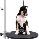 Dog Grooming Table for Dogs at-Home - 360 Rotating Medium Small Dog Grooming Table Adjustable Grooming Arm Includes Grooming Arm, Loop Noose (black)