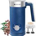 Huogary Milk Frother,4 in 1 Milk Frother and Steamer,10.14 oz /300 ml Hot and Cold Foam Maker,Milk Steamer,Milk Warmer for Coffee,Cappuccinos,Macchiato, 120V