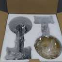 Yosoan Set of 2 Indoor Reading Wall Sconce with On Off Switch, Brass Modern Vintage Industrial with 340 Degree Angle Wall Mount Lamp Fixture, 5.7" Black Bowl Metal Shade Bedside Vanity Bunk(Black)