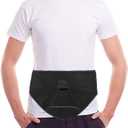 Ostomy Belt Black | Ostomy Support Belt | Stealth Belt Ostomy Bag Cover for Men & Women | Colostomy Bag | Ostomy Wrap for Sport Swiming | Inner Pocket to Hold Ostomy Pouch | Ostomy Supplies (Upgraded) (Large, V2.0 - Black)