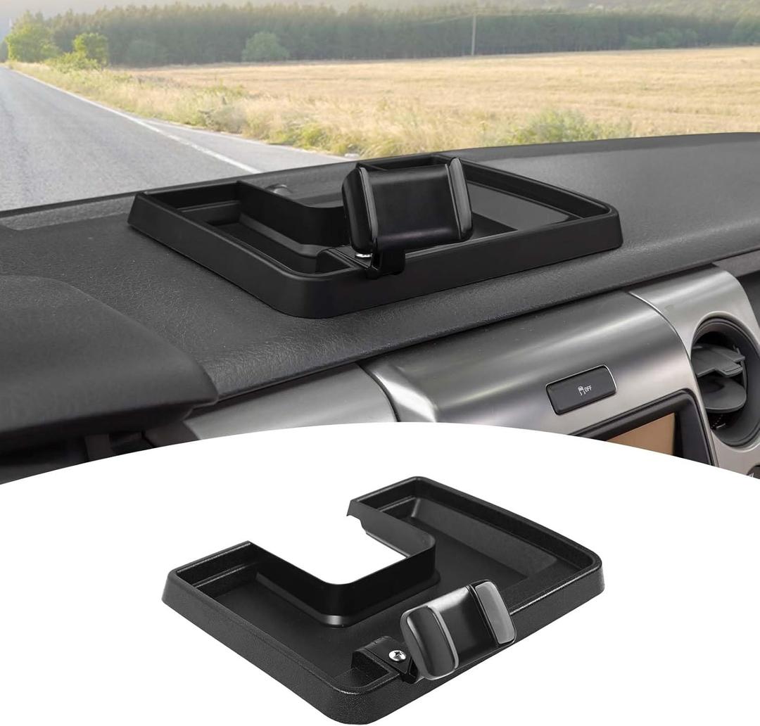 for Ford F150 Center Console Dash Tray Phone Holder Mount, 360 Degree Rotation Phone Holder Stand Dashboard Storage Box Organizer Tray Compatible with Ford F150 2009-2014