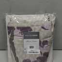 Madison Park Holly Modern Cotton Fabric Long Shower Curtain , Floral Shower Curtains for Bathroom , 72 X 72 , Grey/Purple Taupe