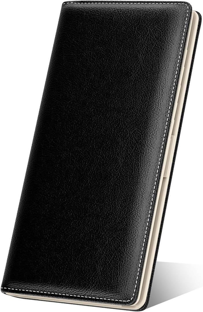 Nipichsha Womens Wallet, RFID Slim Wallets for Women, Thin Ladies Credit Card Holder Purse, Cute Leather Bifold Clutch Billfold with 11 Card Slots & ID Window, Black