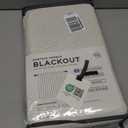 100% Blackout Shield Linen Blackout Curtains for Bedroom 108 Inches Long, Back Tab/Rod Pocket Living Room Drapes, Thermal Insulated Blackout Curtains 2 Panels Set, 50" W x 108" L,Cream