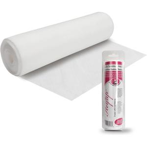 HEYUP Iron-On Prevent Scratchy or Itchy Stitch Backing Stabilizers 8'' x 9 yd, Soft Touch Embroidery Stitch Cover, Cutable Backing for Sensitive Skin, Babies, and Embroidery Garments, White (1 Pack)