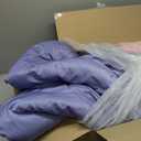 Dinjoy Girls Comforter Set Full Size Colorful Ombre Pink Purple Rainbow Bedding Set Bed in A Bag for Kid Teen Girls 7 Pieces (1 Comforter, 1 Flat Sheet, 1 Fitted Sheet, 2 Pillow Shams, 2 Pillowcases)