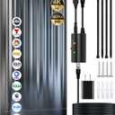 1Strongest HDTV Antenna for Local Channels with Amplifier, Signal Booster & 52FT Coax Cable/AC Adapter Support 8K 4K 1080p