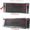 Bobcat 743 Radiator, 4 Row Aluminum Radiator for Bobcat Skid Steer 642 642B 643 722 742 742B 743 6571713 D51Tractor Radiators