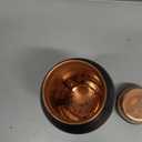 Embossed Copper Water Bottle 17 Oz with Lid, Ayurvedic Water Bottle, Water Vessel - Small -Leak Proof - Antique Finish