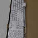 Yivandi Wired Keyboard for Apple Computer Sleek Aluminum Housing,Precise106 Keys Compatible to Mac OS,Plug-N-Play iMac/Mac/MacBook Keyboard with Numeric keypad (White)