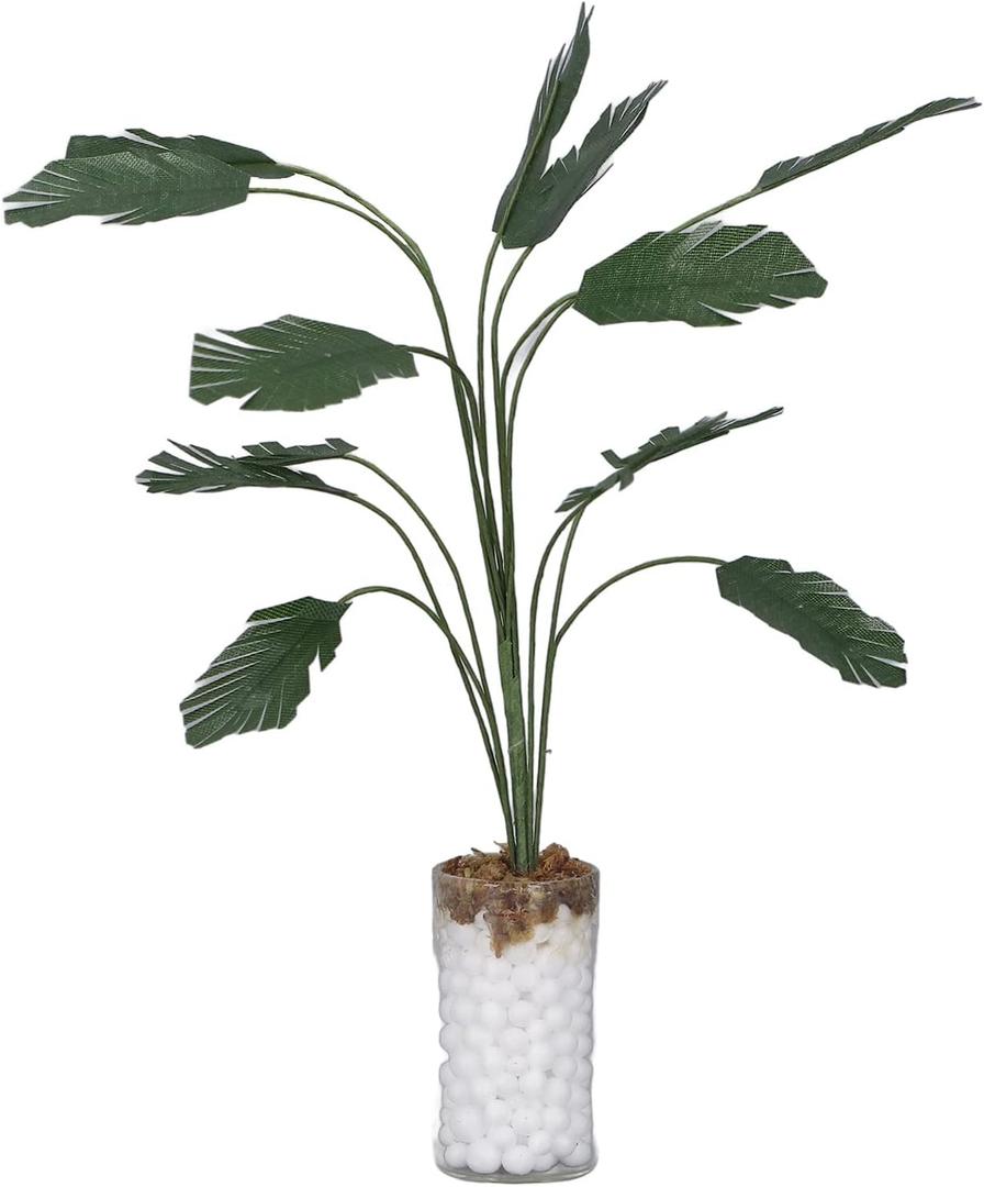 Dollhouse Plants Props, 1:12 Scale Miniature Banana Tree DIY Making Potted Plants for Doll House Dollhouse Accessories (S)